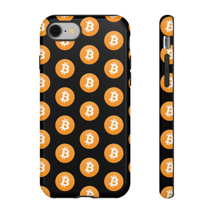 Phone Tough Case - Bitcoin Black Background