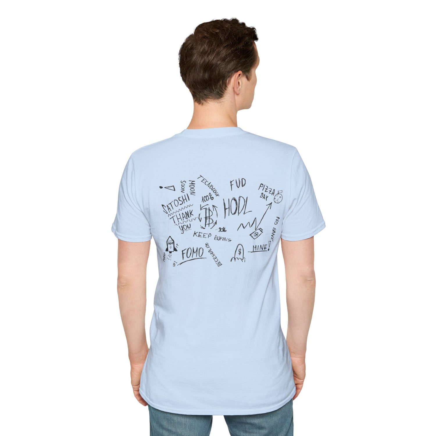 Crypto Scribble - Cotton T-Shirt (Unisex)