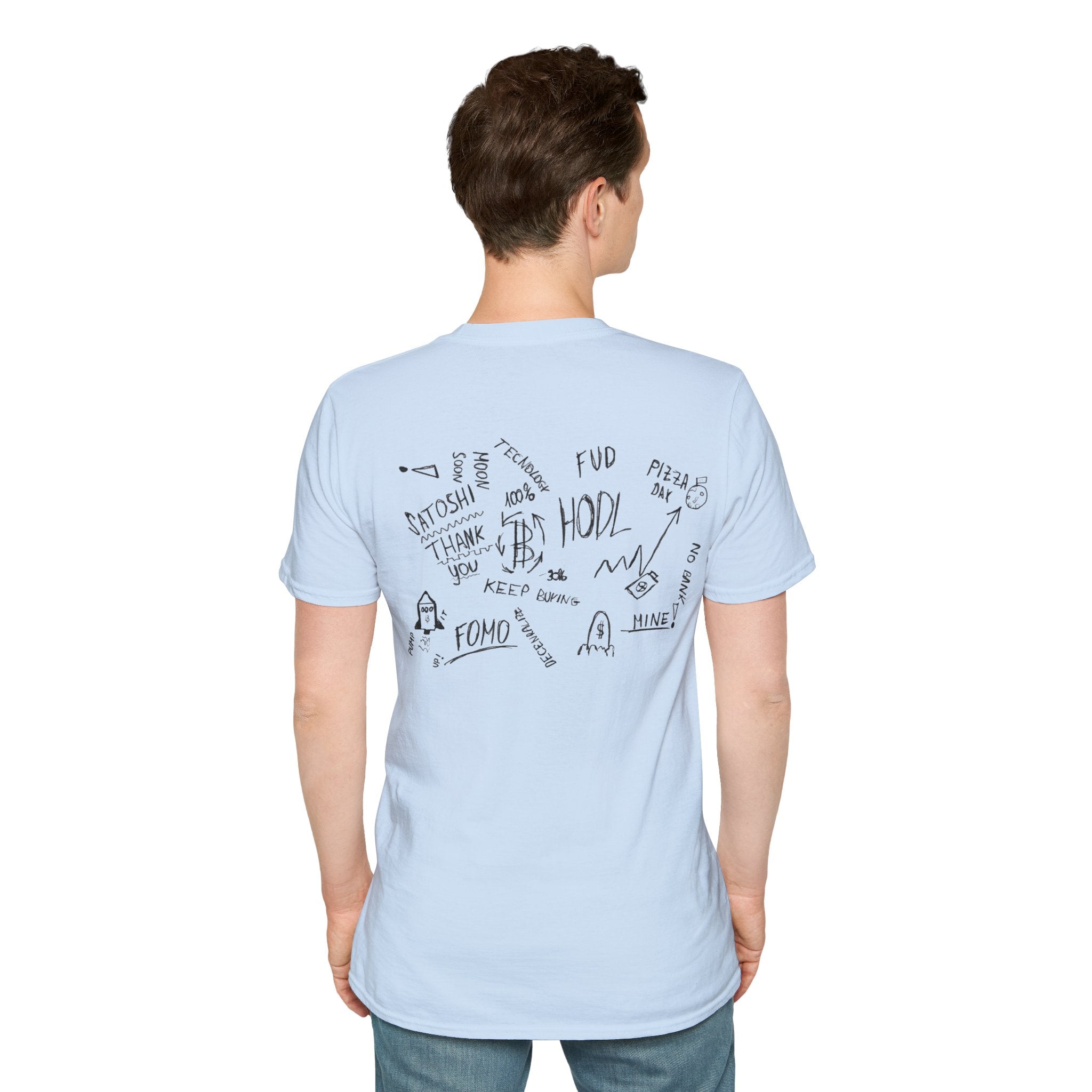 Crypto Scribble - Cotton T-Shirt (Unisex)