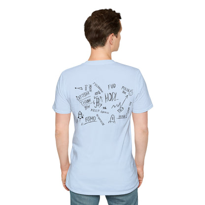 Crypto Scribble - Cotton T-Shirt (Unisex)