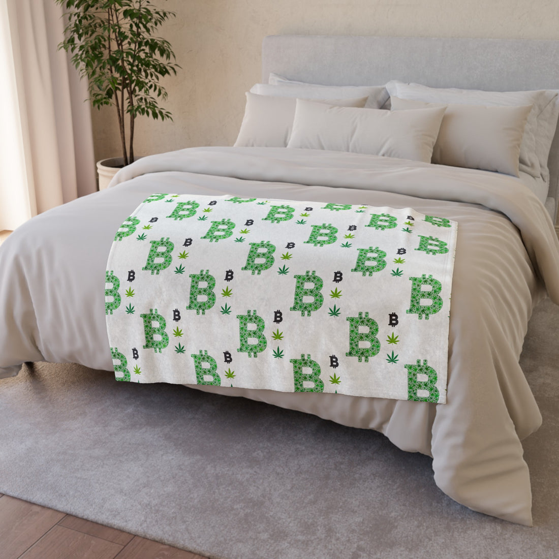 Blanket - Bitcoin Leaves