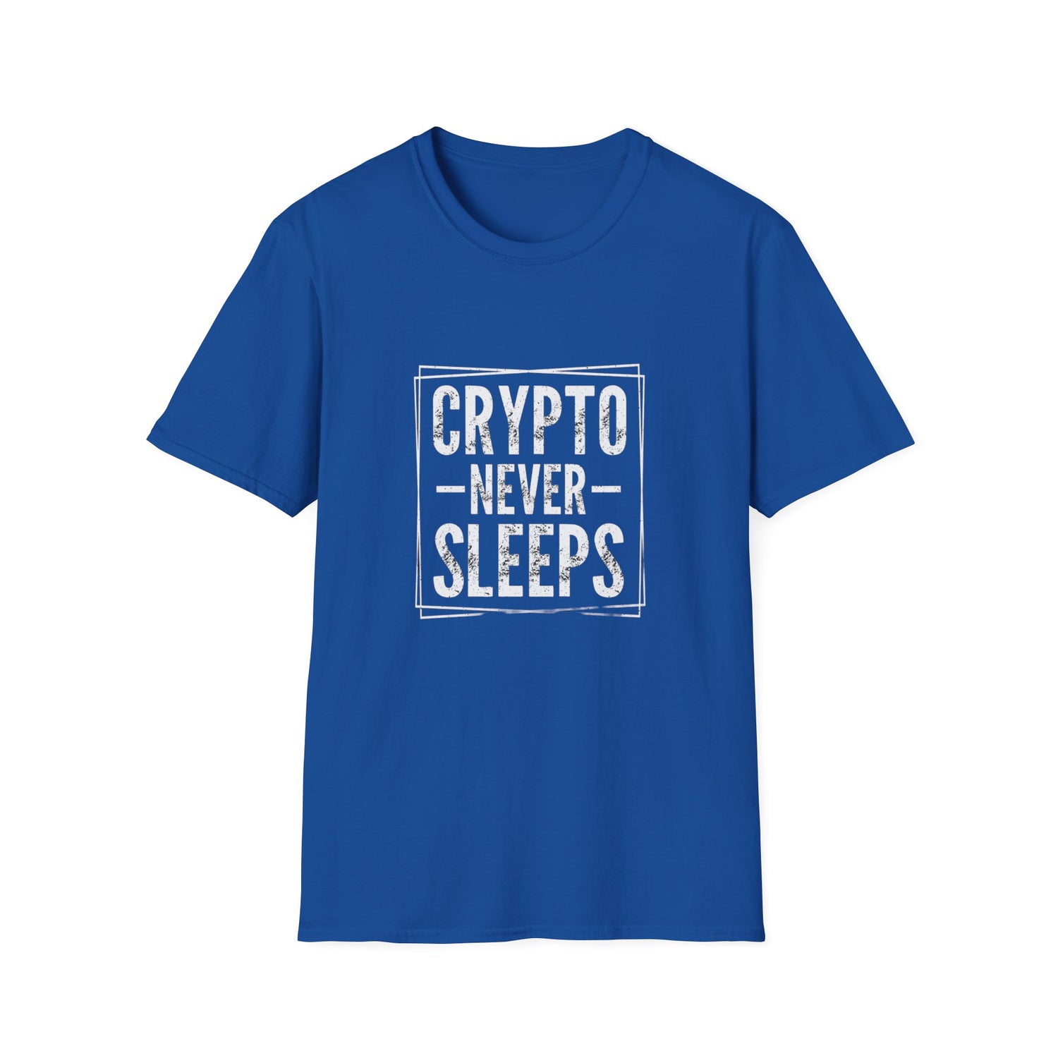 Crypto Never Sleeps (Front) T-Shirt
