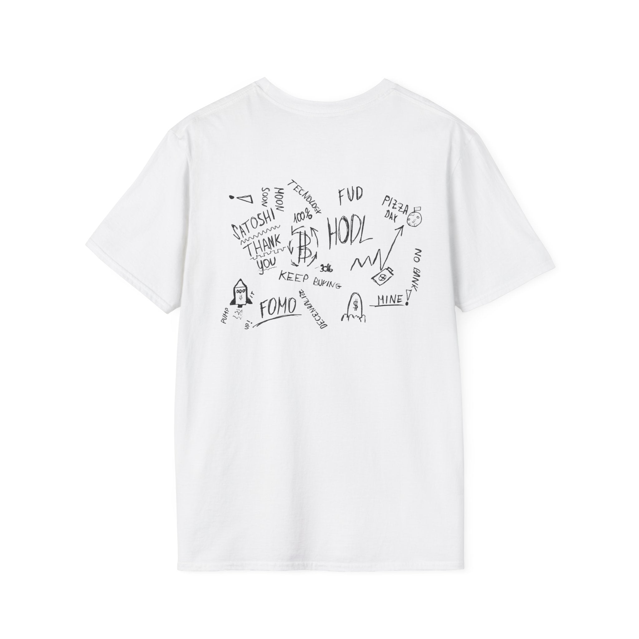 Crypto Scribble - Cotton T-Shirt (Unisex)