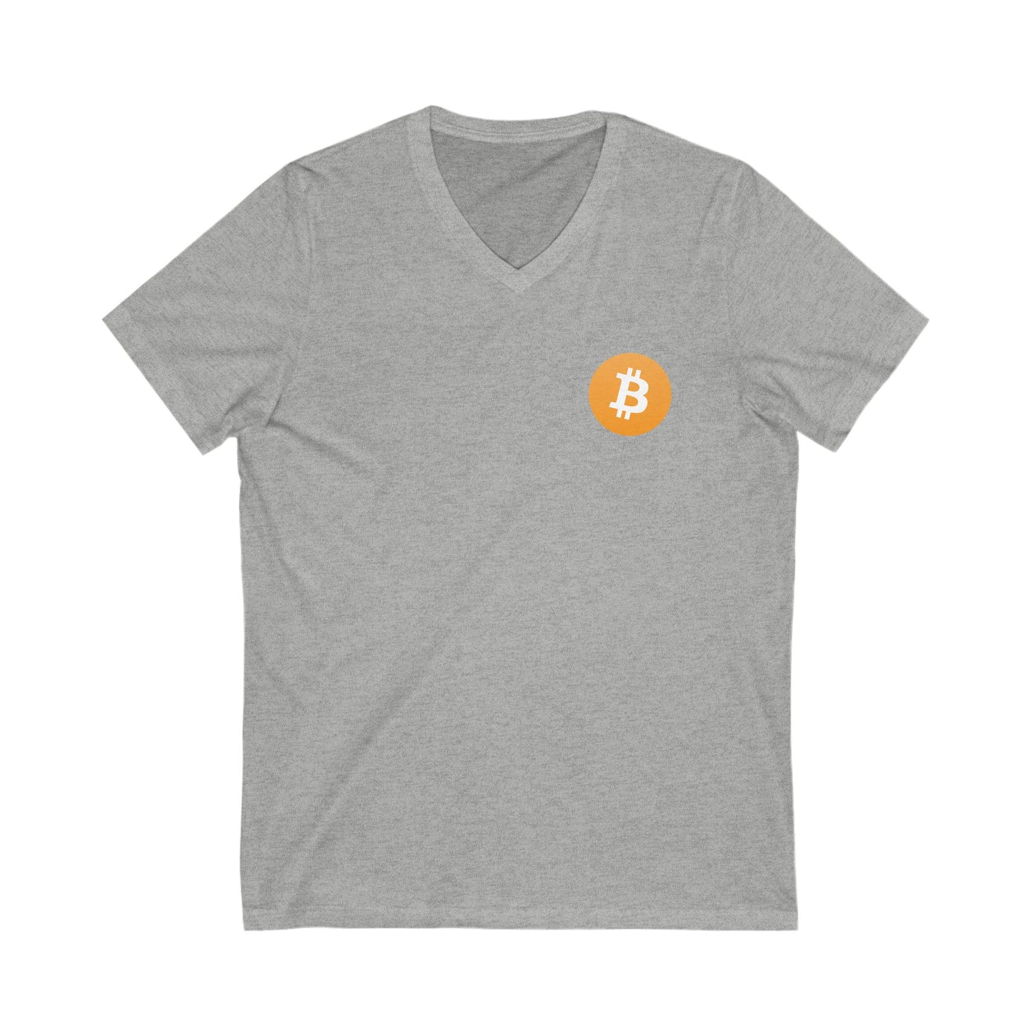 V-Neck T-Shirt - Bitcoin Logo
