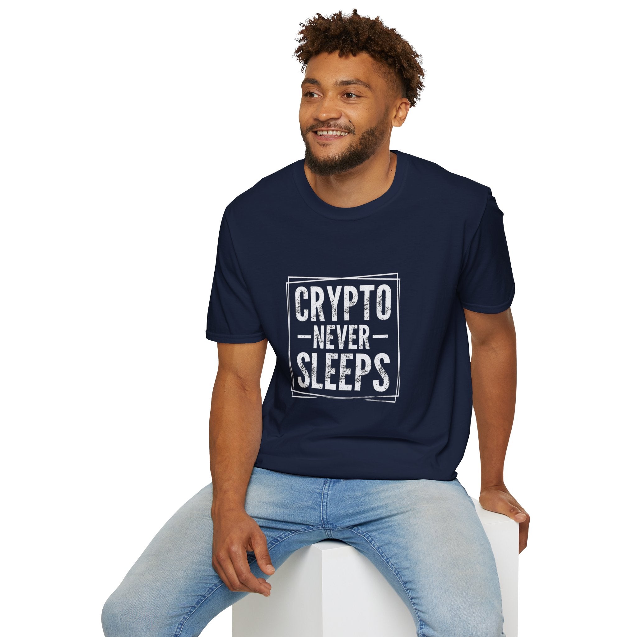 Crypto Never Sleeps (Front) T-Shirt