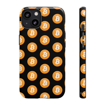 Phone Tough Case - Bitcoin Black Background