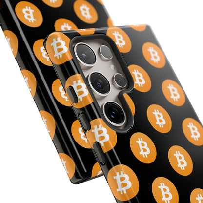 Phone Tough Case - Bitcoin Black Background